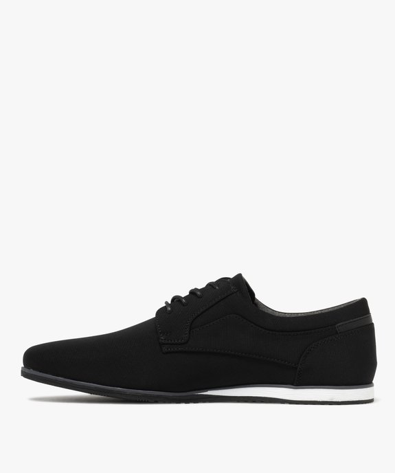 Derbies à semelle sportswear dessus textile homme - Mario Baldano vue3 - MARIO BALDANO - GEMO