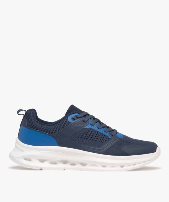 Baskets homme en mesh ultra-légères avec semelle à cavités vue2 - ATHLETIC GEMO FOR GOOD - GEMO