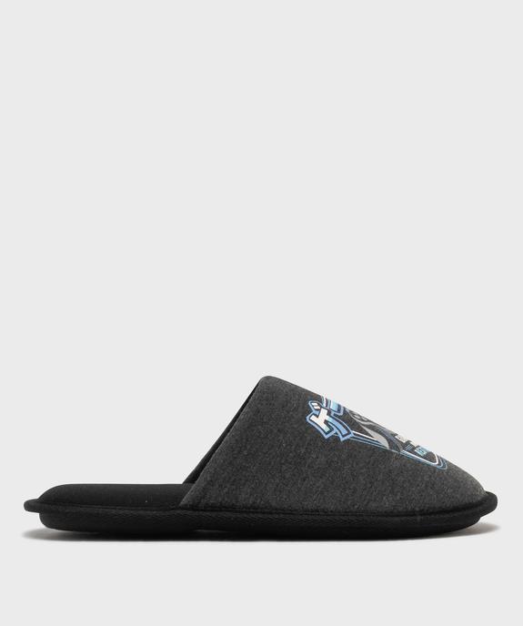 Chaussons mules en jersey imprimé jeu vidéo homme vue1 - GEMO 4G HOMME - GEMO