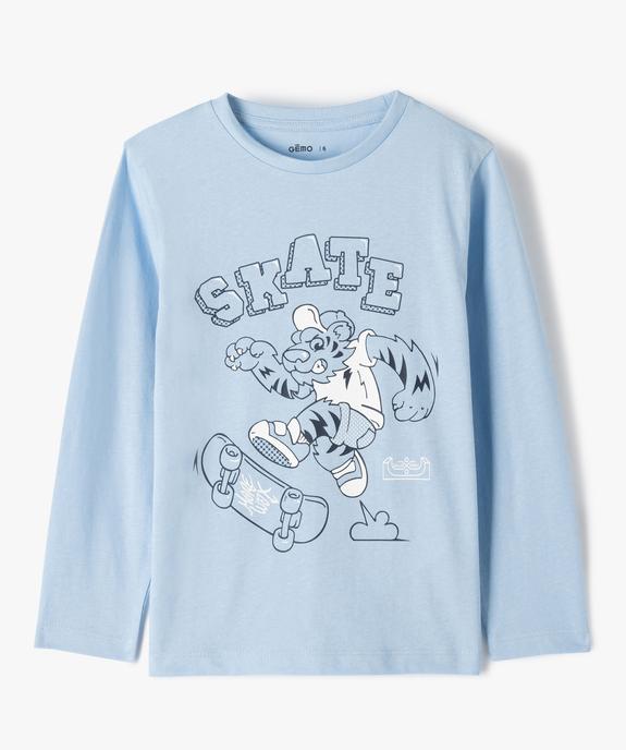T-shirt manches longues imprimé garçon vue1 - GEMO (ENFANT) - GEMO