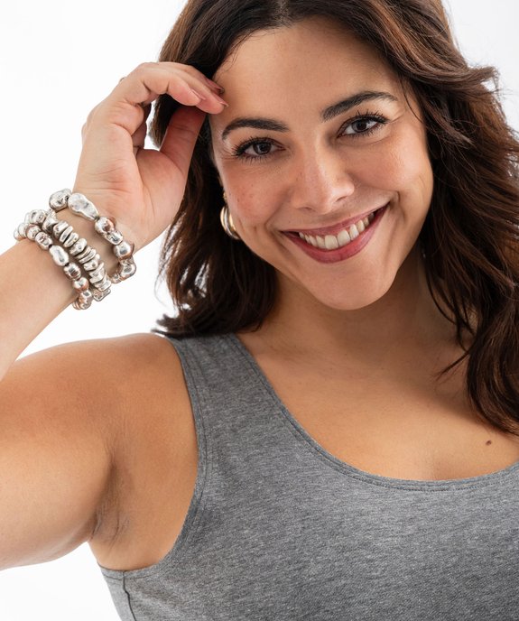 Débardeur à col rond uni femme grande taille vue6 - GEMO 4G GT - GEMO