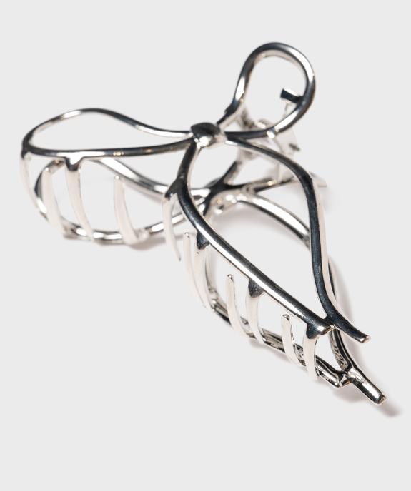 Pince crabe pour les cheveux en métal en forme de noeud vue2 - GEMO (ACCESS) - GEMO