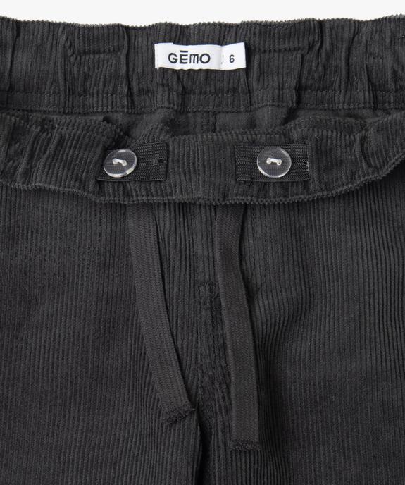 Pantalon velours côtelé droit garçon vue3 - GEMO (ENFANT) - GEMO