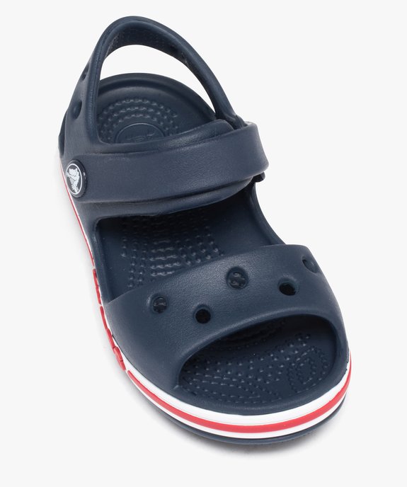 Sandales garçon souples pour la plage avec bande à scratch Bayaband Sandal - Crocs vue5 - CROCS - GEMO