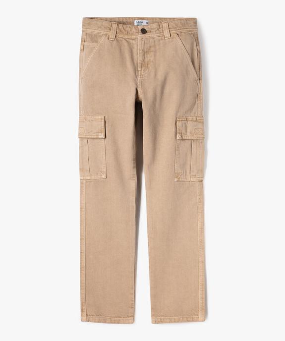Jean cargo coupe droite garçon vue1 - GEMO 4G GARCON - GEMO