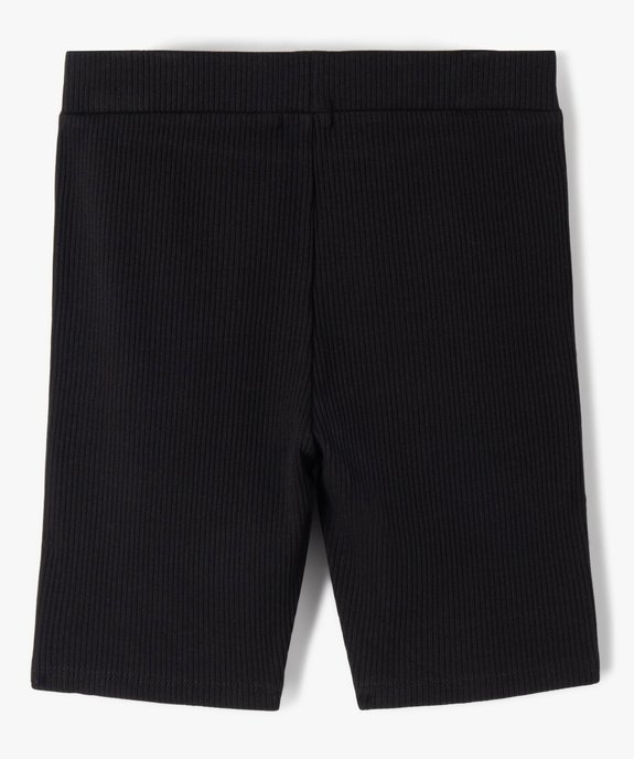 Short fille cycliste en maille côtelée vue4 - GEMO 4G FILLE - GEMO