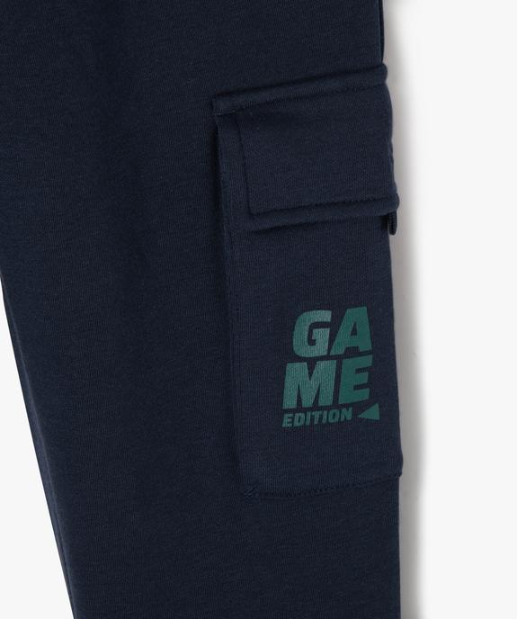 Pantalon jogger cargo slim garçon vue2 - GEMO (JUNIOR) - GEMO