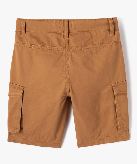 Bermuda en toile coupe cargo garçon vue3 - GEMO 4G GARCON - GEMO