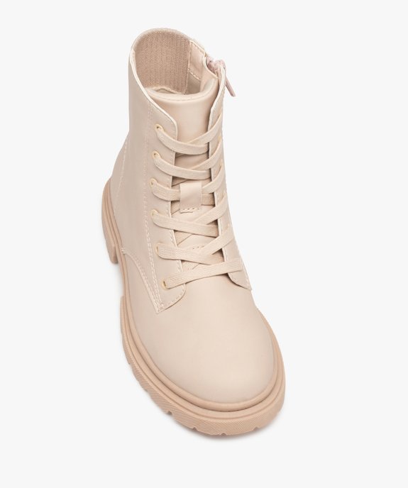 Bottines filles pastel à semelle crantée et col sportswear vue5 - GEMO (ENFANT) - GEMO
