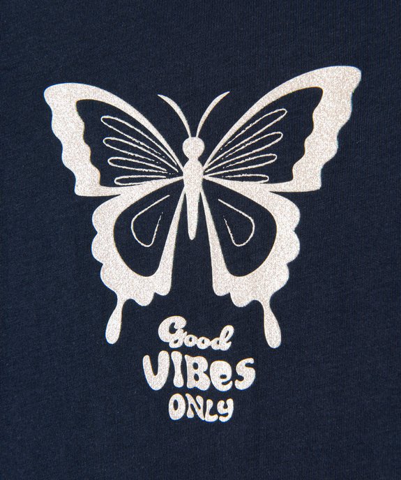 Tee-shirt à manches longues avec motif fille vue2 - GEMO (ENFANT) - GEMO