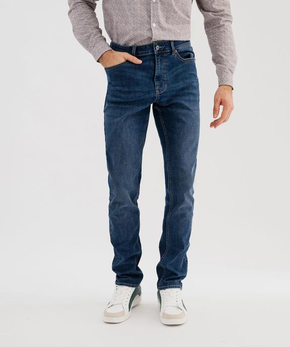 Jean slim en denim extensible homme vue1 - GEMO 4G HOMME - GEMO