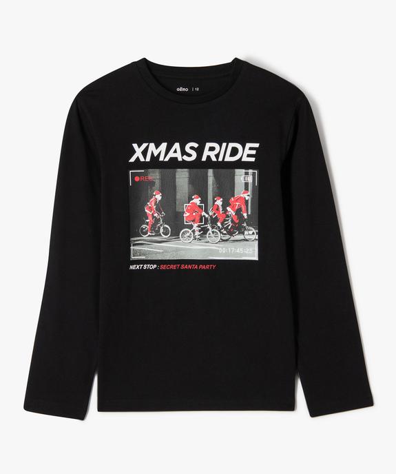T-shirt de Noël imprimé garçon vue2 - GEMO 4G GARCON - GEMO