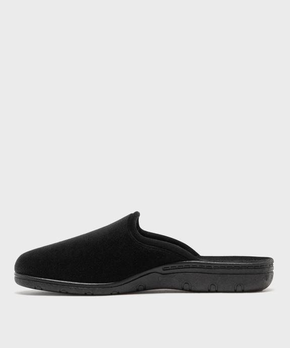 Chaussons mules à talon compensé en velours ras femme vue3 - G'FLEX GEMO FOR GOOD - GEMO