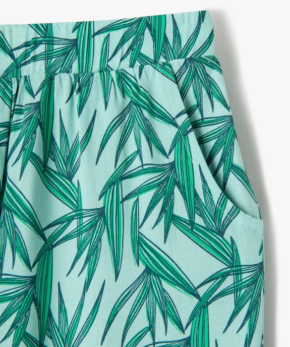 Pantalon fluide imprimé fille vue2 - GEMO (ENFANT) - GEMO