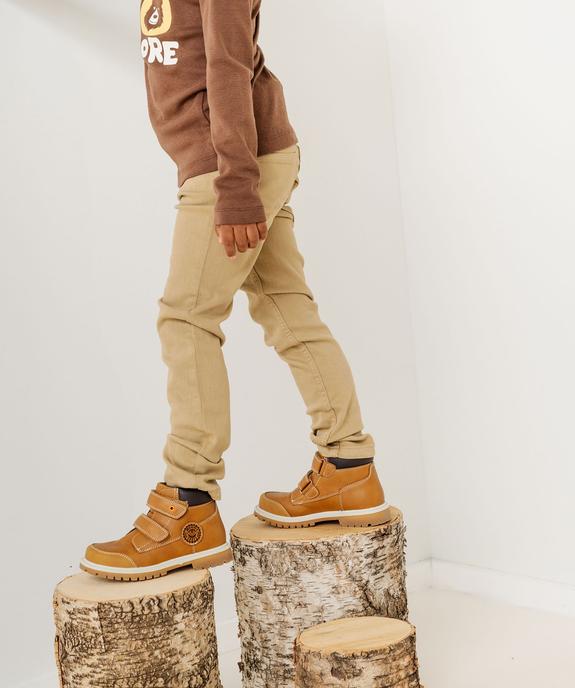 Pantalon chino slim 5 poches garçon vue5 - GEMO (ENFANT) - GEMO