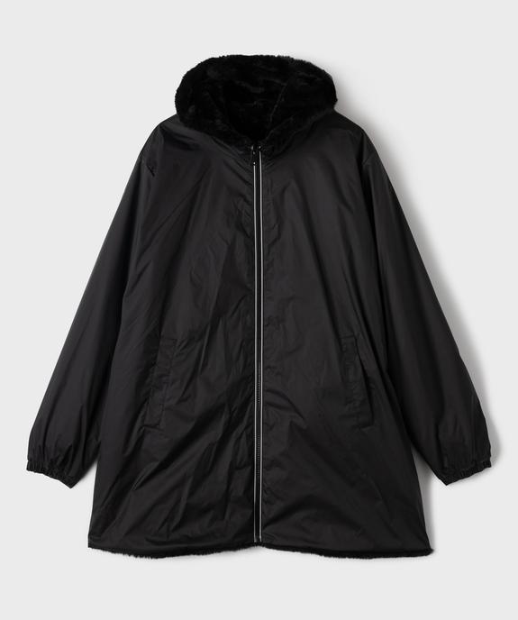 Parka fourrée à capuche réversible fille vue3 - GEMO (JUNIOR) - GEMO