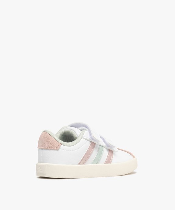 Basket VL Court 3.0 à scratchs fille - Adidas vue4 - ADIDAS - GEMO