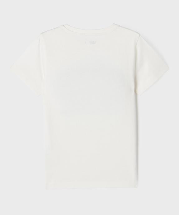 T-shirt imprimé à sequins garçon vue3 - GEMO 4G GARCON - GEMO