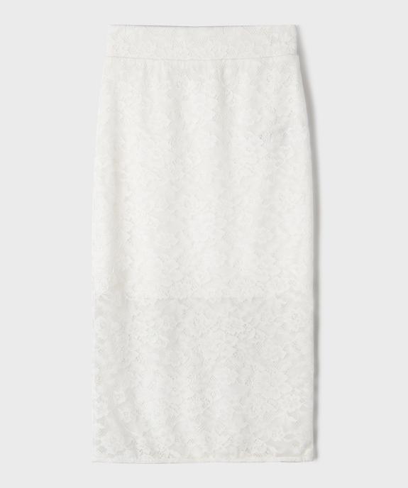 Jupe longue en dentelle fille vue2 - GEMO (JUNIOR) - GEMO