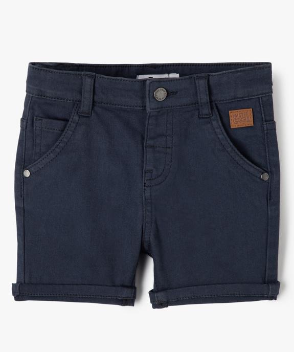 Short bébé garçon en toile de coton vue1 - GEMO(BEBE DEBT) - GEMO