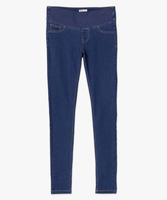 Jean de grossesse coupe Skinny avec bandeau bas vue4 - GEMO (MATER) - GEMO