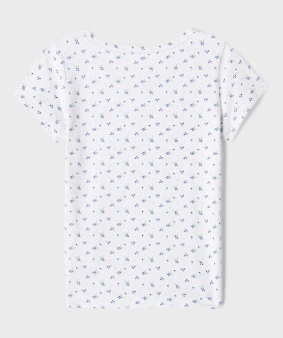 Tee-shirt lingerie à manches courtes fille (lot de 2) - LuluCastagnette - LULU CASTAGNETTE GEMO FOR GOOD Tee-shirt lingerie à manches courtes fille (lot de 2) - LuluCastagnette vue3 - LULU CASTAGNETTE GEMO FOR GOOD - GEMO