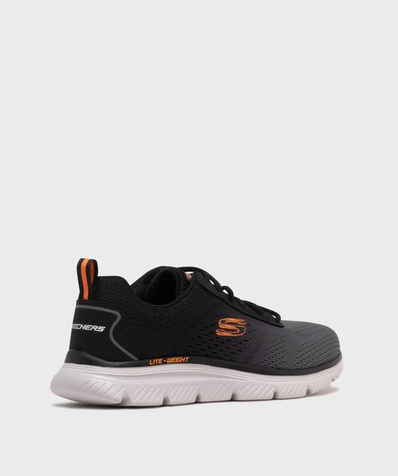 Baskets basses ultra légères en mesh vegan homme - Skechers vue4 - SKECHERS - GEMO