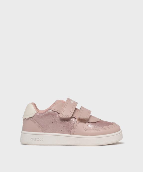 Baskets basses à scratch pailletées bébé fille - Geox vue1 - GEOX - GEMO