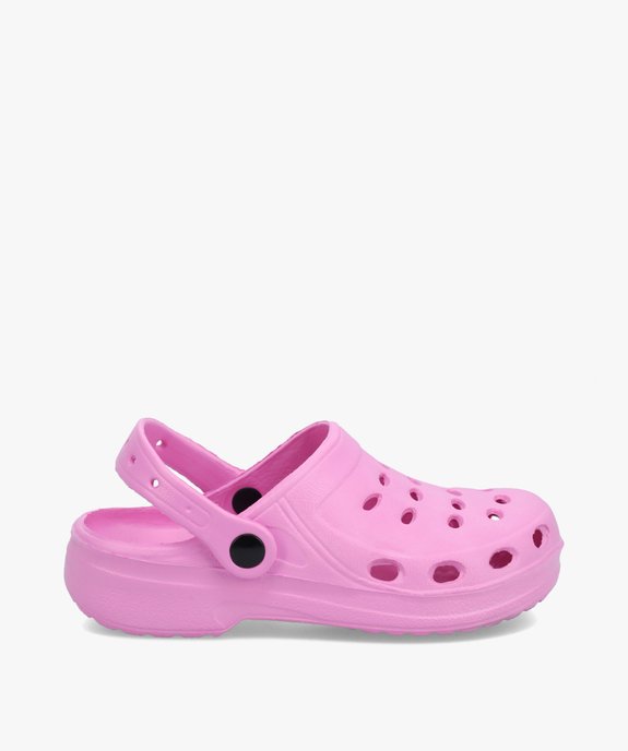 Sabots souples fille unis perforés vue1 - GEMO (ENFANT) - GEMO