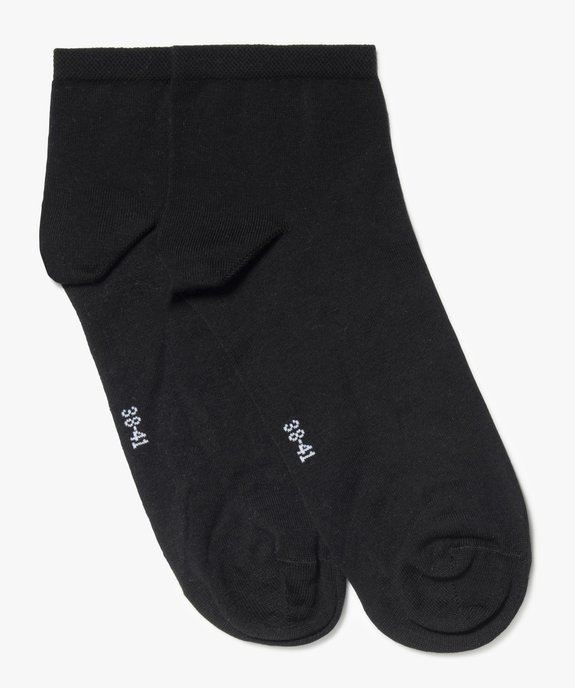 Socquettes femme en maille fine (lot de 2) vue1 - GEMO(HOMWR FEM) - GEMO