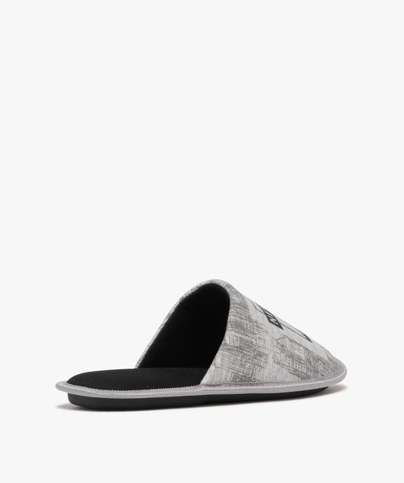 Chaussons homme mules en jersey New-York vue4 - GEMO 4G HOMME - GEMO