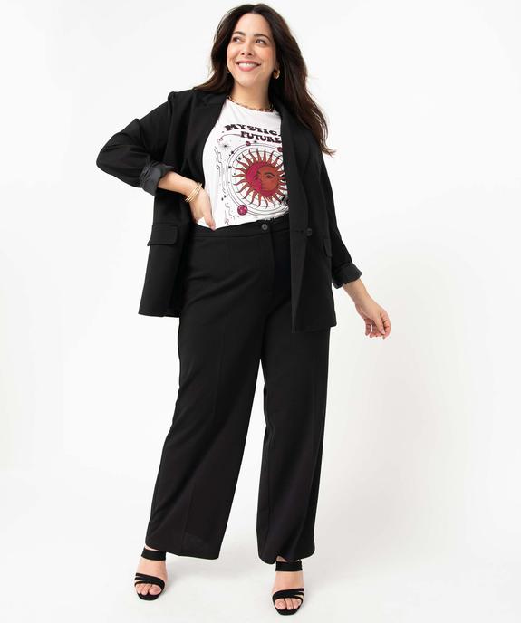 Tee-shirt femme grande taille à manches courtes avec motifs vue5 - GEMO (G TAILLE) - GEMO