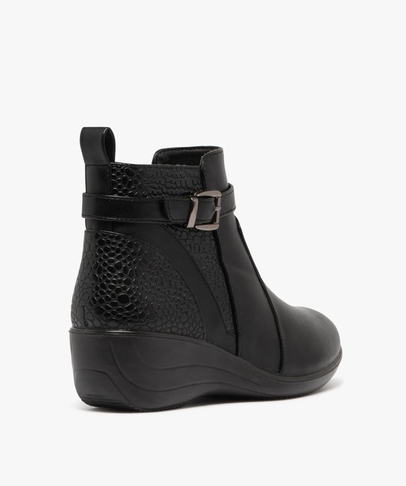 Boots confort avec talon compensé femme vue4 - G'FLEX - GEMO