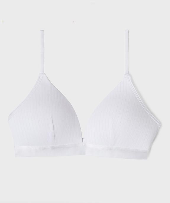 Soutien-gorge triangle à bonnets moussés sans armatures fille vue1 - GEMO 4G FILLE - GEMO
