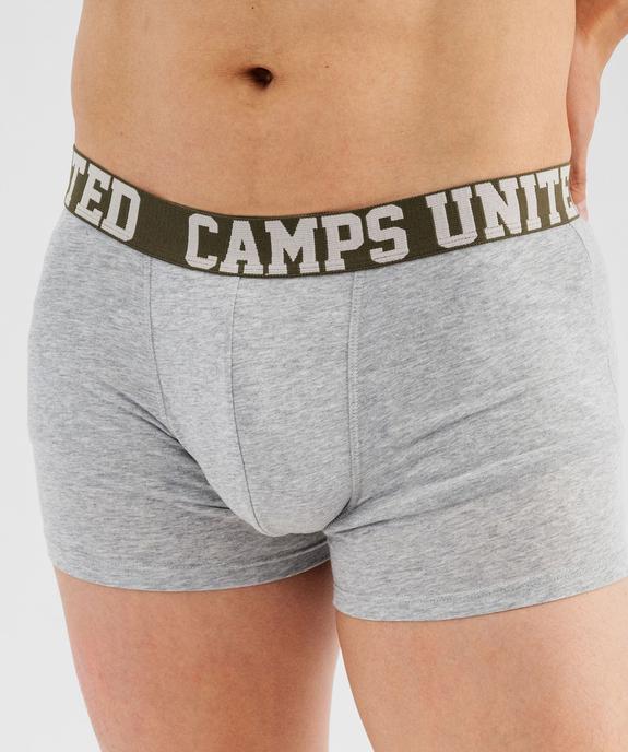 Boxer en coton stretch unis homme (lot de 2) - Camps United vue2 - CAMPS GEMO FOR GOOD - GEMO
