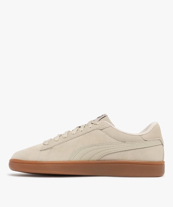 Baskets homme en cuir suédé avec semelle effet gomme Smash - Puma vue4 - PUMA - GEMO