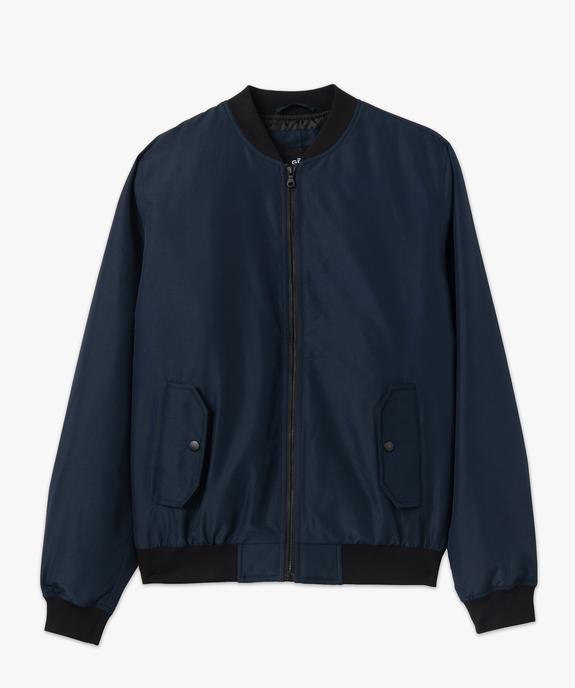 Blouson zippé style bombers homme vue4 - GEMO 4G HOMME - GEMO