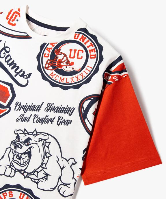 T-shirt manches courtes esprit campus garçon vue3 - CAMPS GEMO FOR GOOD - GEMO