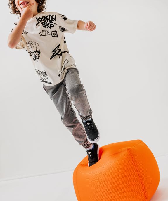Pantalon jogger en toile denim garçon vue6 - GEMO (ENFANT) - GEMO