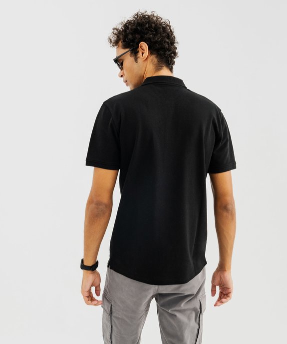 Polo à manches courtes en maille piquée homme vue3 - GEMO 4G HOMME - GEMO