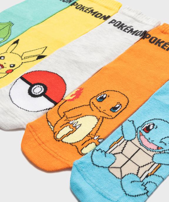 Chaussettes multicolores à motifs garçon (lot de 5) - Pokemon vue2 - POKEMON - GEMO