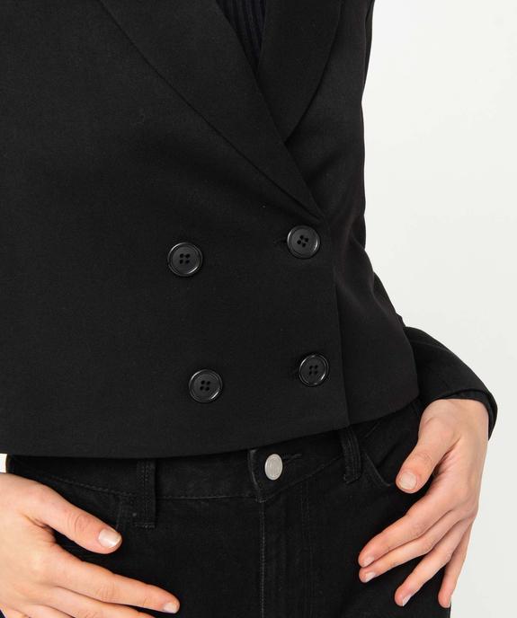 Veste femme coupe courte fermeture croisée vue6 - GEMO(FEMME PAP) - GEMO