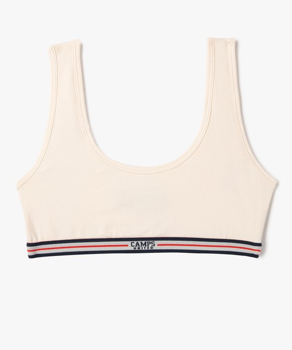 Brassière en coton stretch fille - Camps United vue1 - CAMPS GEMO FOR GOOD - GEMO