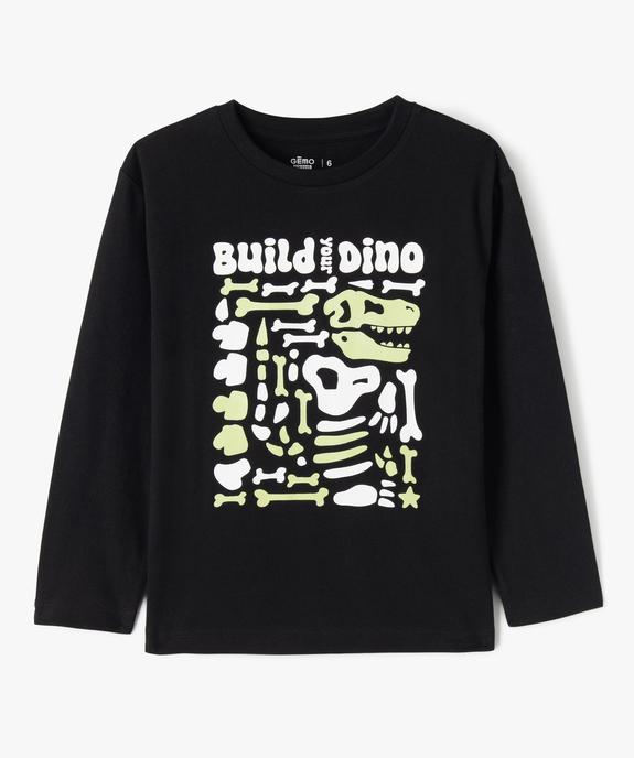 T-shirt manches longues dinosaure garçon vue1 - GEMO 4G GARCON - GEMO