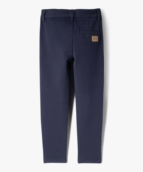 Pantalon chino taille ajustable garçon vue3 - LULUCASTAGNETTE - GEMO