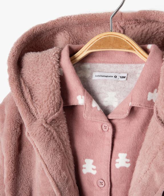 Ensemble pyjama et robe de chambre bébé fille- LuluCastagnette vue3 - LULUCASTAGNETTE - GEMO
