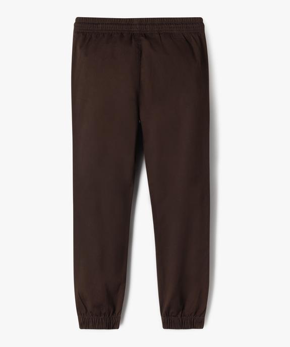 Pantalon jogger en toile garçon vue3 - GEMO (ENFANT) - GEMO