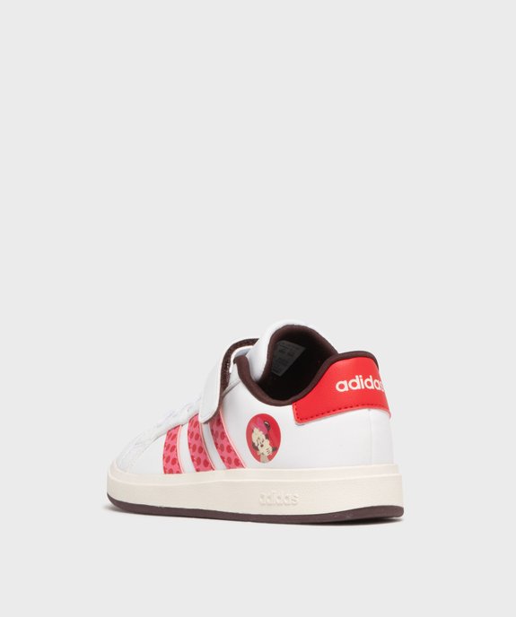 Baskets GrandCourt motif Minnie Mouse fille - Adidas x Disney vue4 - ADIDAS - GEMO