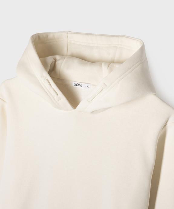 Sweat à capuche imprimé intérieur molletonné garçon vue3 - GEMO (JUNIOR) - GEMO