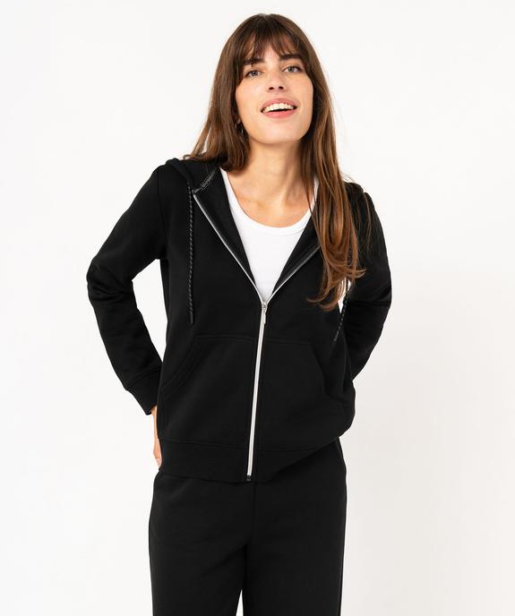 Sweat zippé à capuche femme vue1 - GEMO(FEMME PAP) - GEMO
